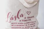 Bavlnená taška Hymnus na lásku natural – Obrázok 2